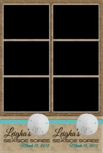 3up Seaside Shorie Photo Booth Template