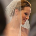 she looks at her love with a smile