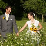 she looks in his eyes as they walk holding hands